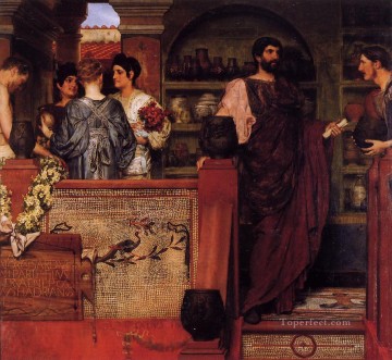 Hadrian Visiting a Romano British Pottery Romantic Sir Lawrence Alma Tadema Oil Paintings